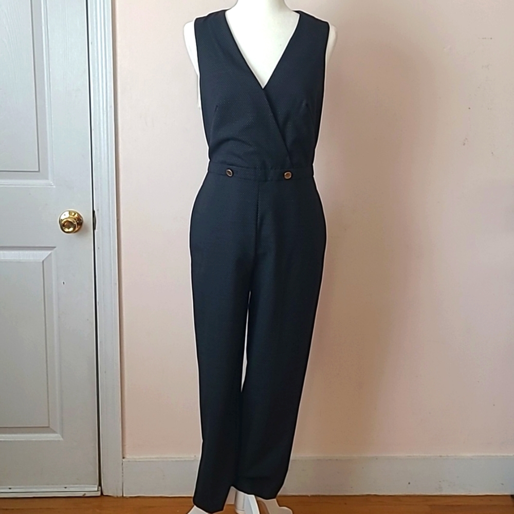 Dorotheah Pin-Dot Jumpsuit